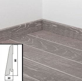 Плинтус шпонированный Tarkett 80x20 Art Vintage Baden, 1 м.п.